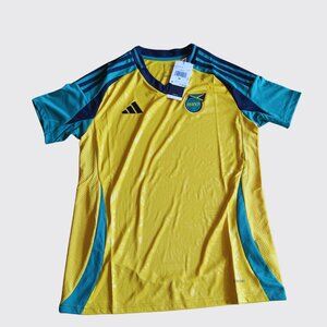 Jamaica National Team adidas Women's 2024 Home Replica Jersey - Yellow - Medium